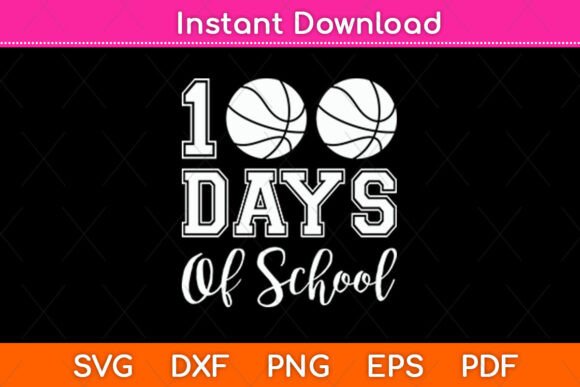 100 Days of School Volleyball Svg Design