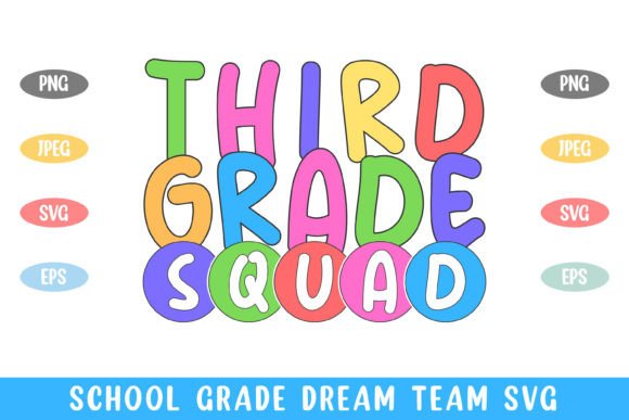 3rd Grade Squad School Kid Graphics and Crafts