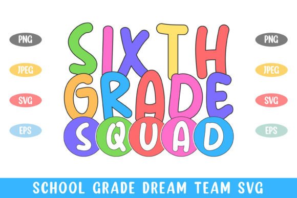 6th Grade Squad School Kid Embroidery Design Review
