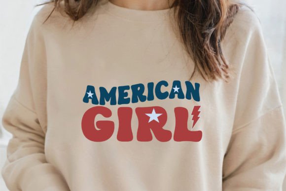 American Girl SVG PNG, 4th of July: A Festive Graphic Asset for Local Business Branding