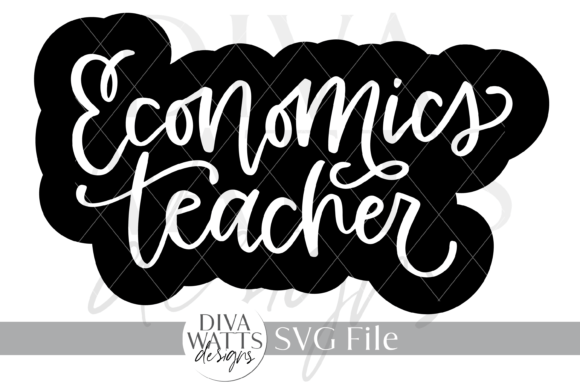 Economics Teacher Illustration SVG