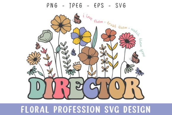 Floral Director Vintage Professional SVG: A Timeless Graphic Design Asset for Creative Branding
