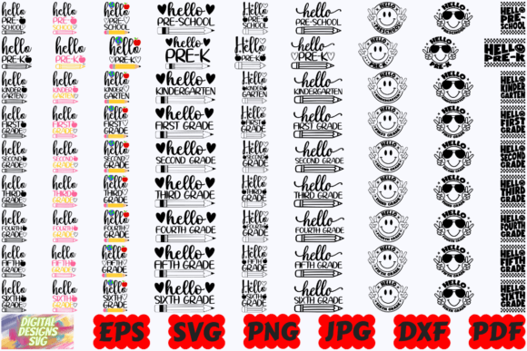 Hello Grade SVG: Graphics for Crafts and Content