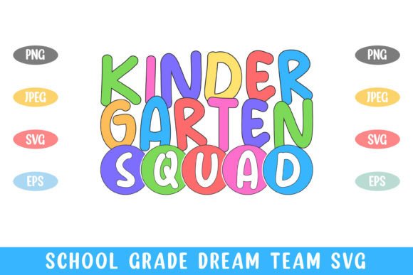 Kindergarten Squad School Kid Graphics and Crafts