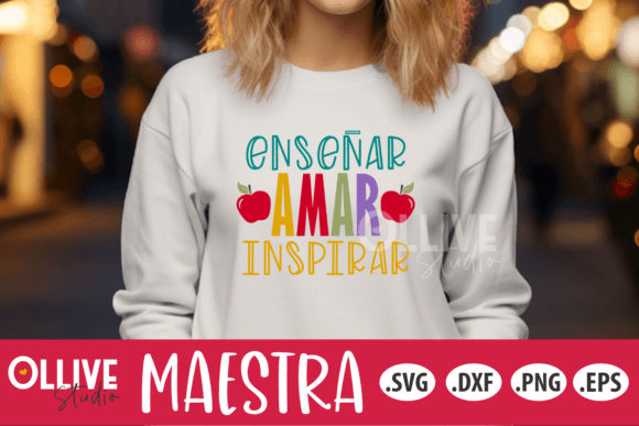 Teacher Spanish SVG Maestra SVG