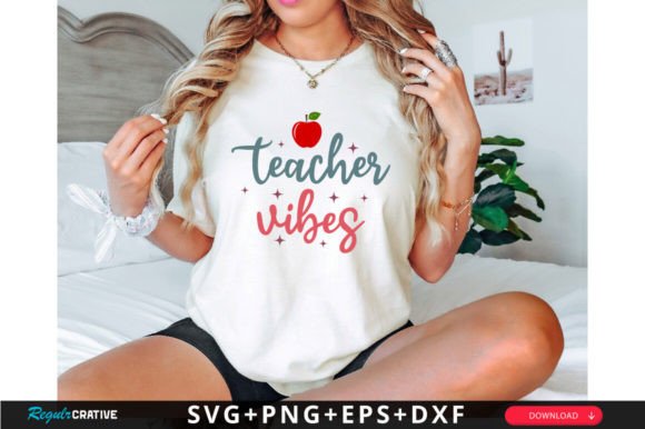 Teacher Vibes SVG Design